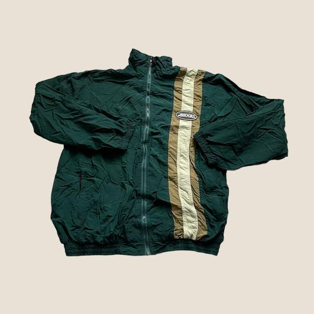 Brooks Men's Lightweight Jacket - Green - M on Productcaster.