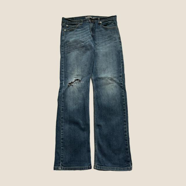 Levi's Men's Slim Distressed Jeans - Blue/Navy - 30" on Productcaster.