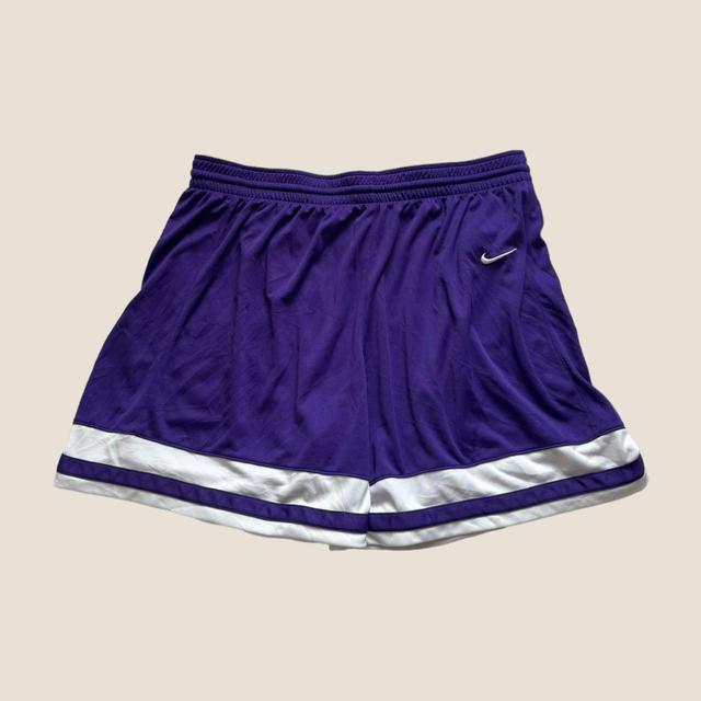 Nike Men's Shorts - Purple/White - L on Productcaster.