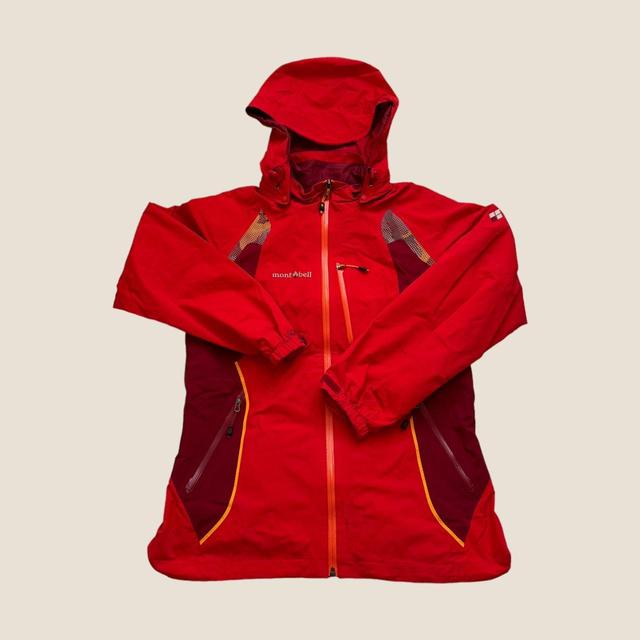 Montbell Men's Lightweight Jacket - Red/Multi - S on Productcaster.