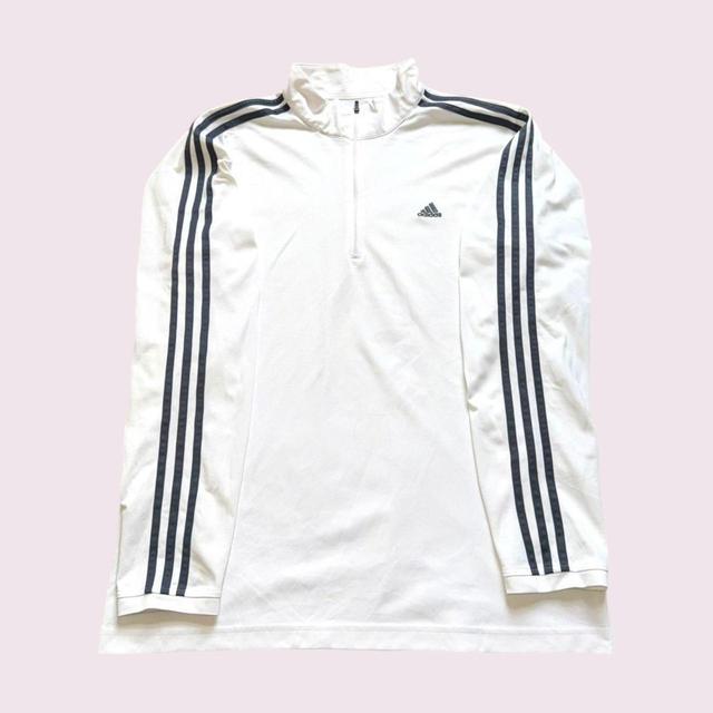 Adidas Men's Sweatshirt - White/Black - XL on Productcaster.