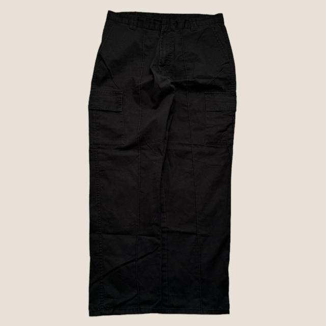 Preloved Men's Straight leg Cargo Trousers - Black - 32" on Productcaster.