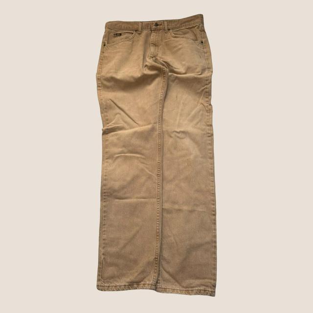 Lee Men's Straight leg Embroidered Jeans - Tan - 36" on Productcaster.