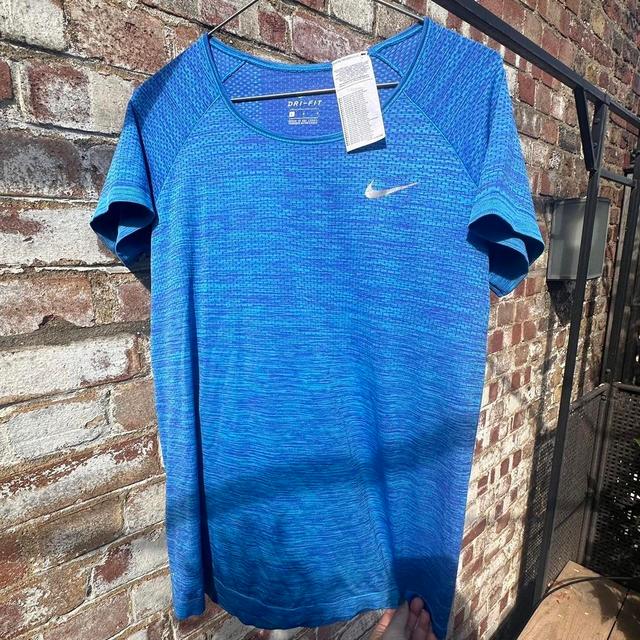 Nike Women's T-shirt - Blue - L on Productcaster.