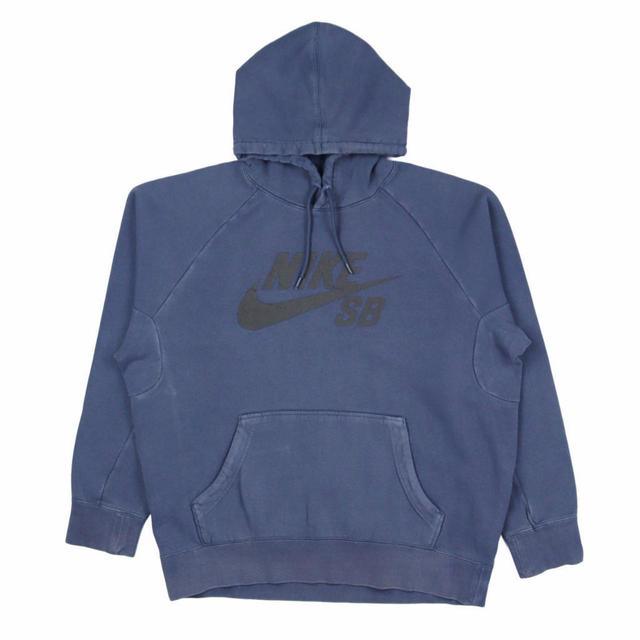 Nike Men's Hoodie - Blue - L on Productcaster.