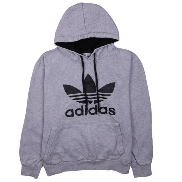 Adidas Men's Hoodie - Grey - M on Productcaster.