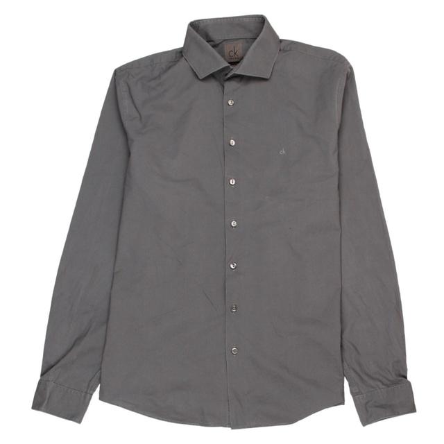 Calvin Klein Men's Shirt - Grey - M on Productcaster.