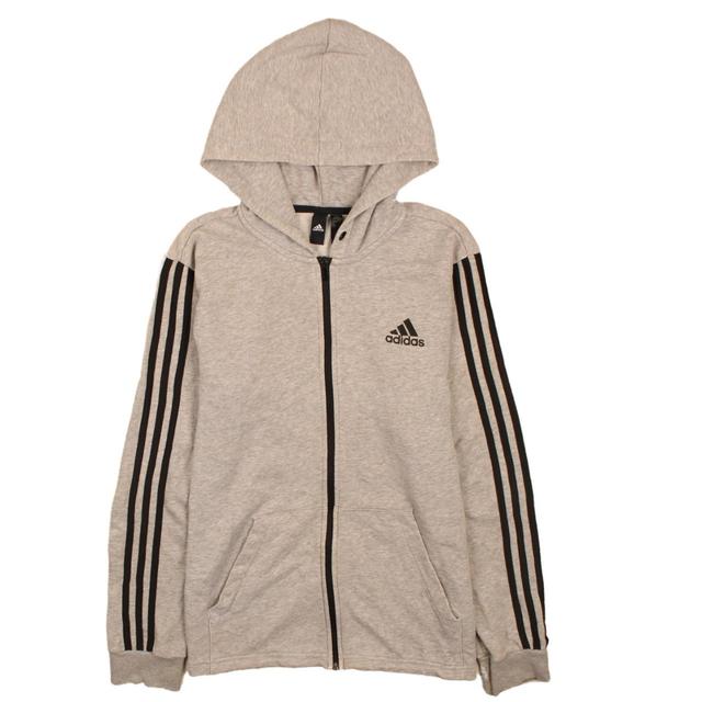 Adidas Men's Hoodie - Grey - M on Productcaster.