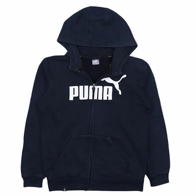 Puma Men's Hoodie - Blue - XL on Productcaster.