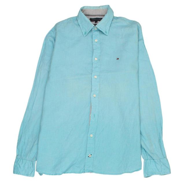 Tommy Hilfiger Men's Shirt - Blue - S on Productcaster.