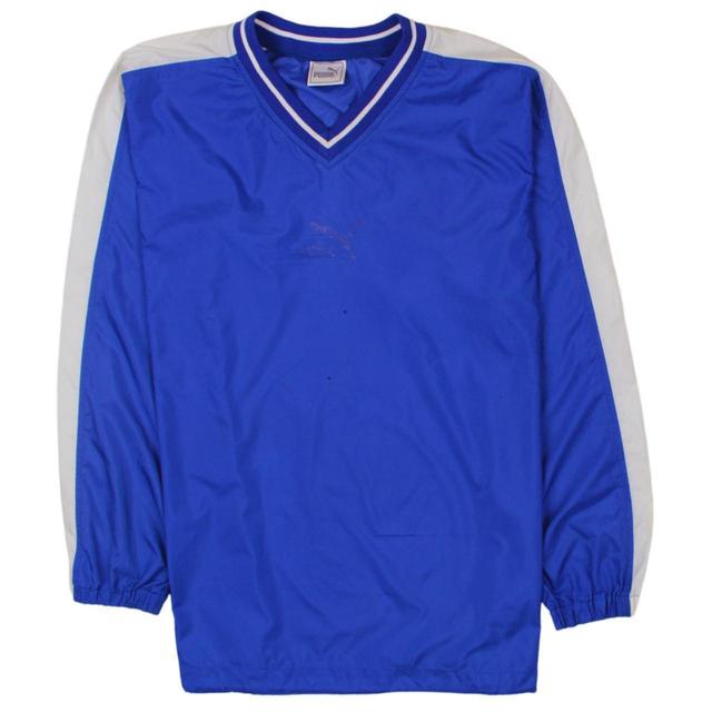 Puma Men's Windbreaker Jacket - Blue - S on Productcaster.