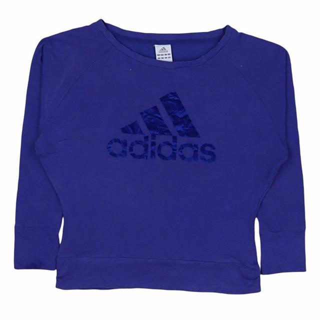 Adidas Men's Sweatshirt - Blue - L on Productcaster.