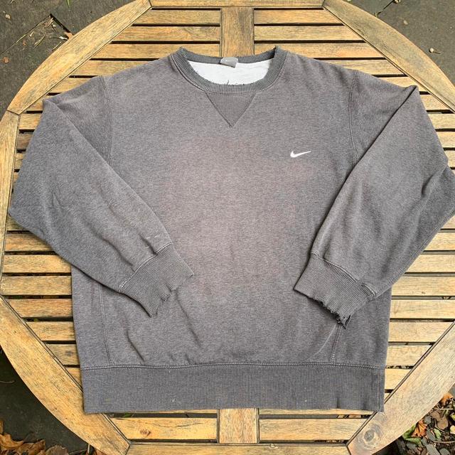 Nike Men's Sweatshirt - Grey - L on Productcaster.