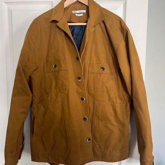 Zara Men's Lightweight Jacket - Khaki/Tan - L on Productcaster.