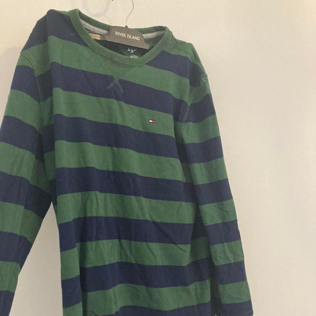 Tommy Hilfiger Men's Sweatshirt - Green/Black - M on Productcaster.