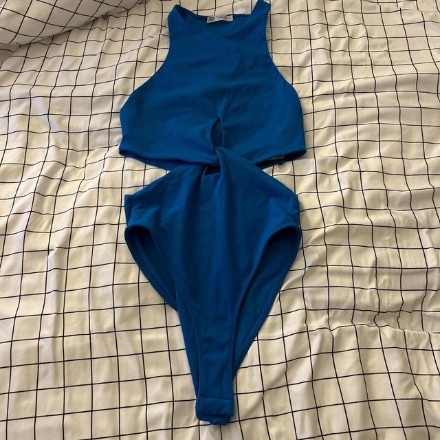 Zara Women's Bodysuit - Blue - S on Productcaster.