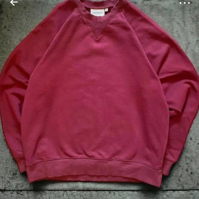 Carhartt WIP Men's Sweatshirt - Red/Burgundy - S on Productcaster.