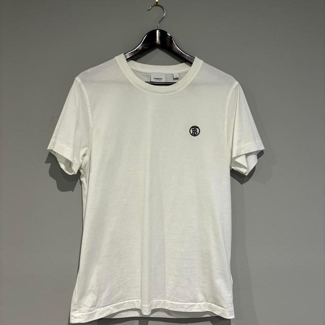 Burberry Men's T-shirt - White - M on Productcaster.