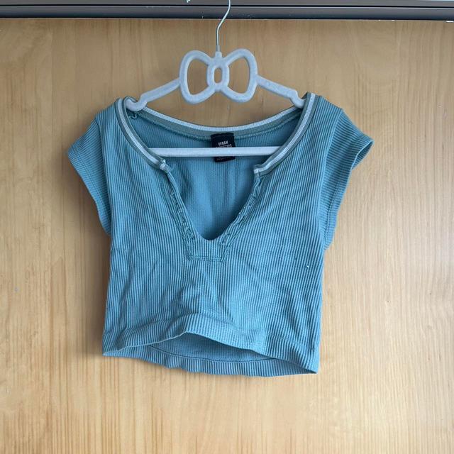 Urban Outfitters Women's Crop top - Blue - S on Productcaster.