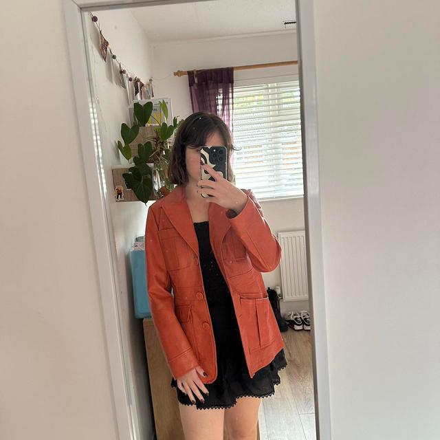 Urban Outfitters Women's Blazer Jacket - Orange - S on Productcaster.