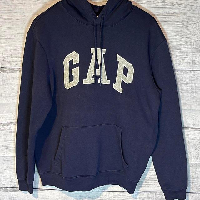 Gap Men's Hoodie - Blue/Navy - M on Productcaster.