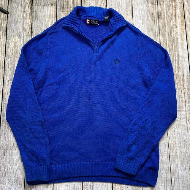 Chaps Men's Jumper - Blue - M on Productcaster.