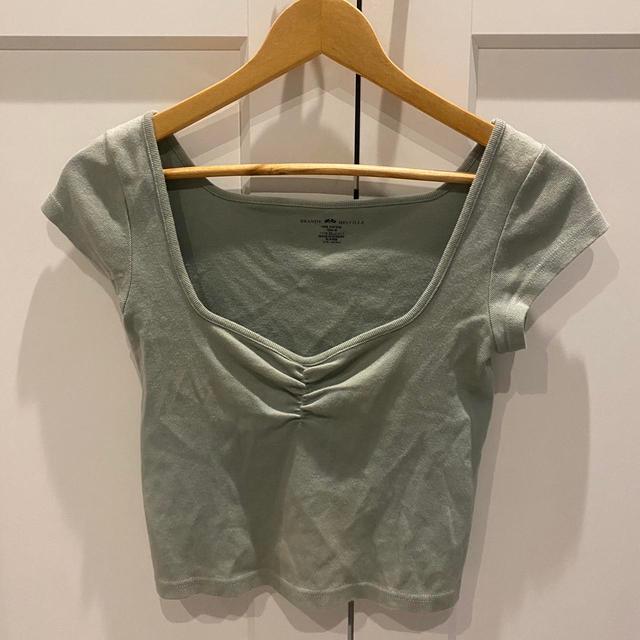 Brandy Melville Women's Crop top - Green - One size on Productcaster.