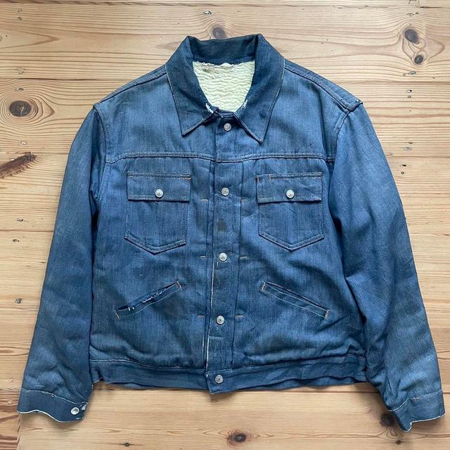 Reclaimed Vintage Men's Cotton Jacket - Blue - L on Productcaster.