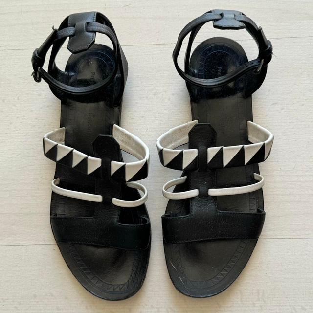 Proenza Schouler Women's Sandals - Black/White - UK 4 on Productcaster.