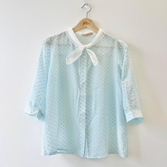 Miss Patina Women's Shirt - Blue/White - 12 on Productcaster.