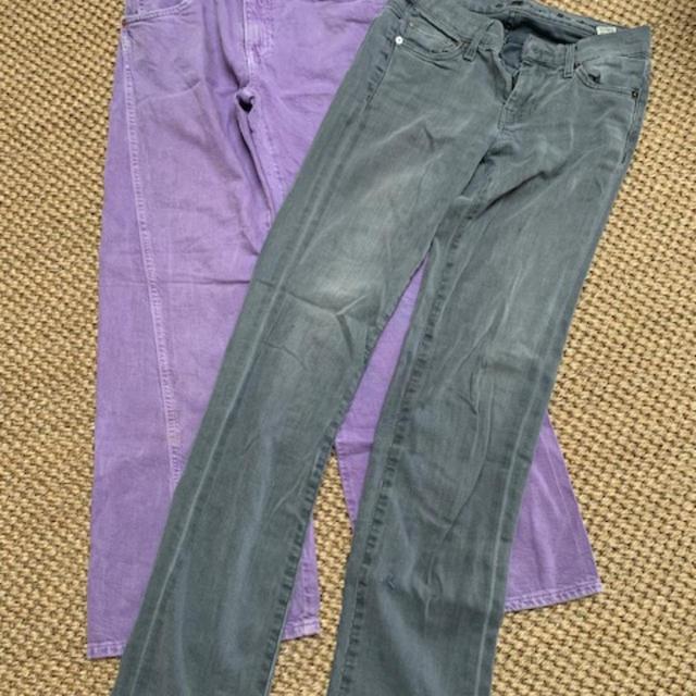 7 For All Mankind Kids' Low rise Cargo Jeans - Purple/Grey - 14 years on Productcaster.