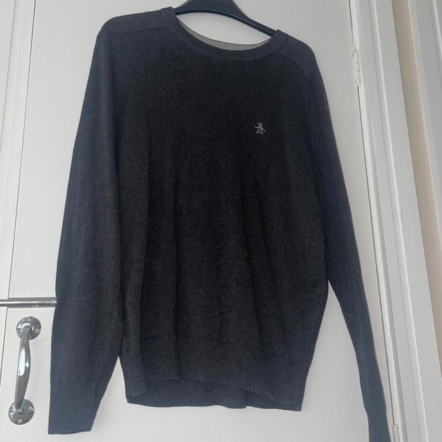 Original Penguin Men's Jumper - Grey - M on Productcaster.