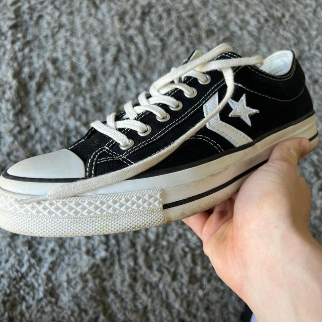 Converse Men's Trainers - Black/White - UK 8 on Productcaster.