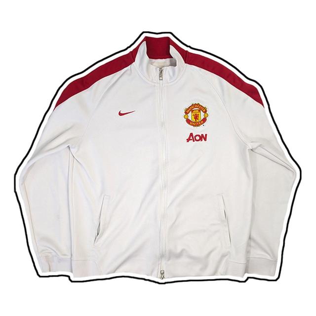 Nike Men's Casual Jacket - White/Red - XL on Productcaster.