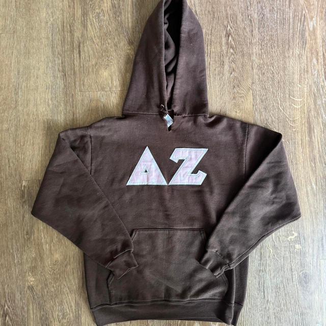 Women's Hoodie - Brown/Pink - M on Productcaster.