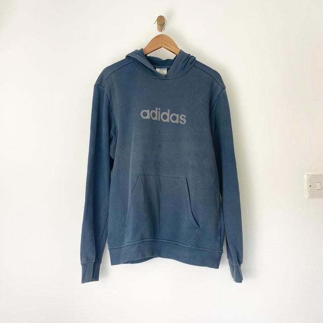 Adidas Men's Hoodie - Navy - L on Productcaster.