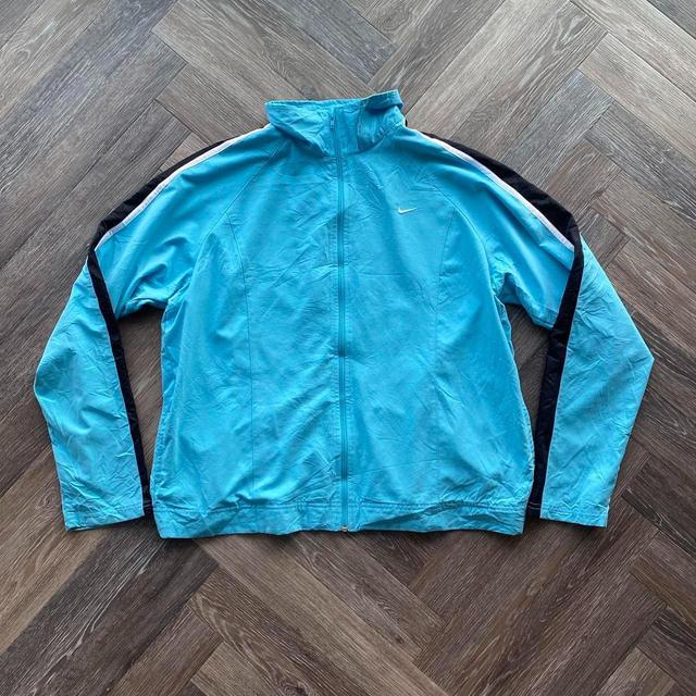 Nike Women's Lightweight Jacket - Blue - L on Productcaster.