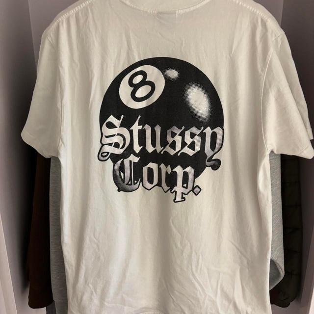 Stüssy Men's T-shirt - White - L on Productcaster.