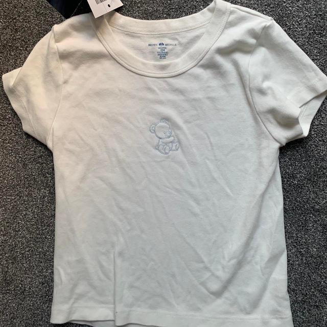 Brandy Melville Women's T-shirt - White/Cream - 6 on Productcaster.