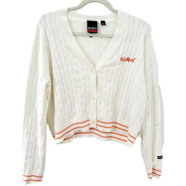 Kickers Women's Cardigan - White/Cream - S on Productcaster.