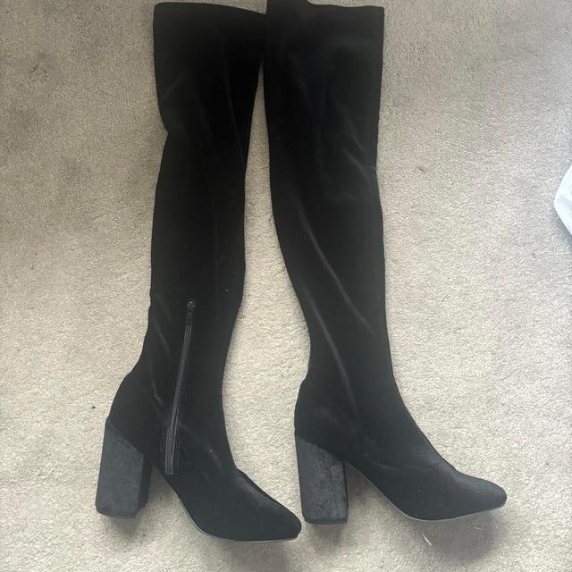 Papaya Women's Over the knee Boots - Black - UK 6 on Productcaster.