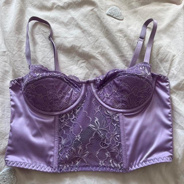 Urban Outfitters Women's Corset - Purple - S on Productcaster.