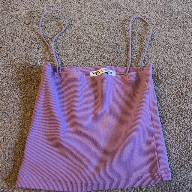 Zara Women's Crop top - Purple - 6 on Productcaster.