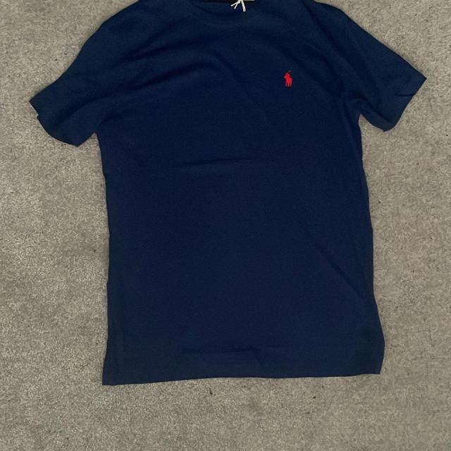 Ralph Lauren Men's T-shirt - Navy/Blue - S on Productcaster.