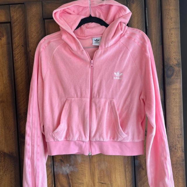 Adidas Women's Hoodie - Pink - 14 on Productcaster.