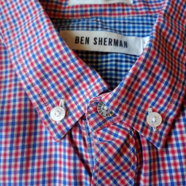 Ben Sherman Men's Shirt - Red/Blue - L on Productcaster.