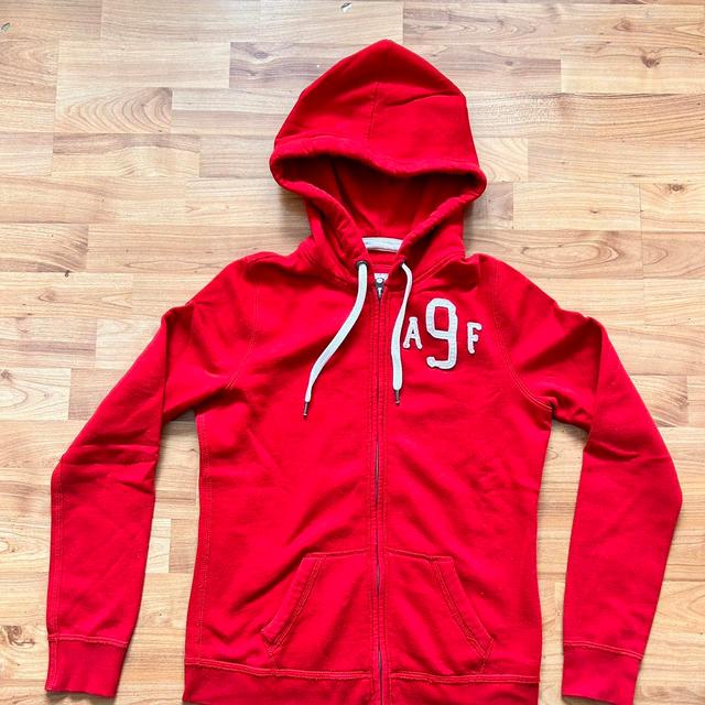 Abercrombie & Fitch Women's Hoodie - Red - M on Productcaster.