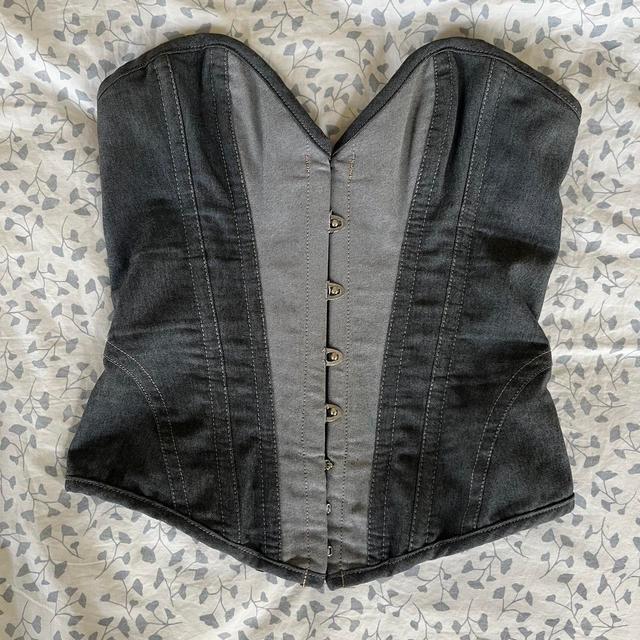 Vintage Women's Corset - Grey - 8 on Productcaster.