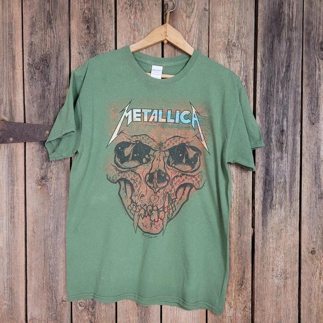 Gildan Men's T-shirt - Green - M on Productcaster.