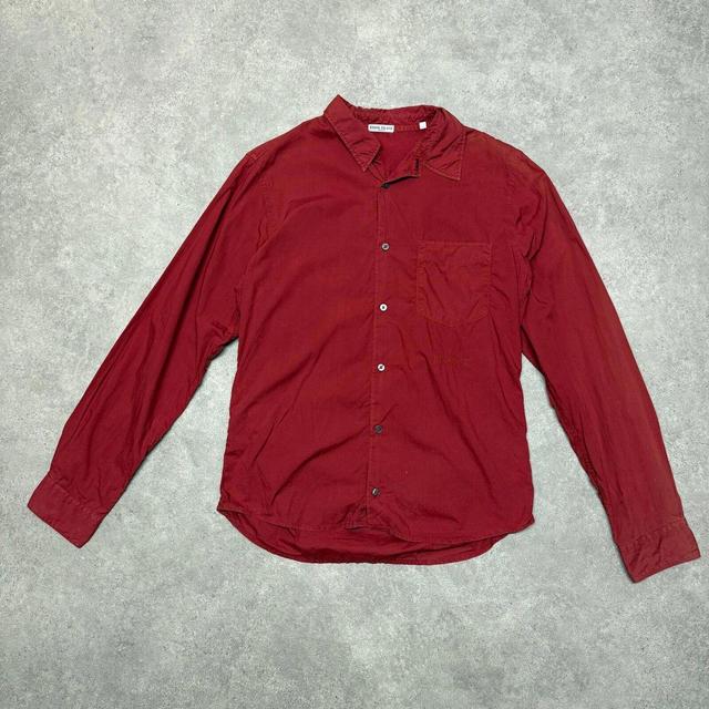 Stone Island Men's Shirt - Red - L on Productcaster.